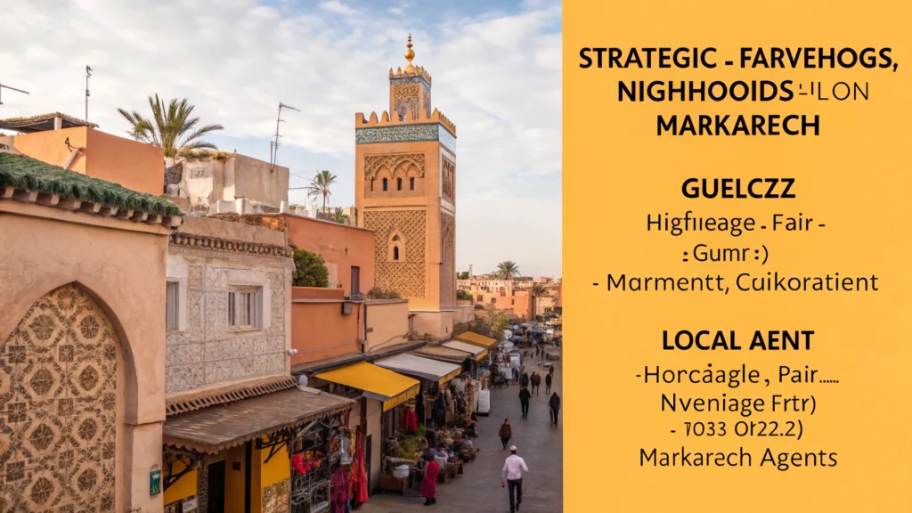 Collage des éléments clés pour une Location Appartement Marrakech réussie selon l'article.