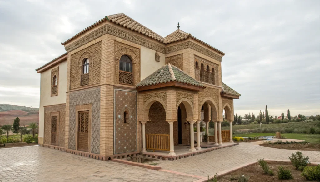 Maison marocaine sous forme de piège métaphorique