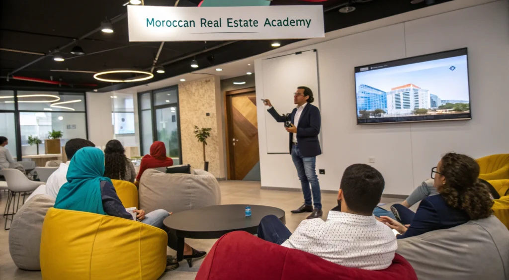 Investisseurs marocains formés par la Moroccan Real Estate Academy.