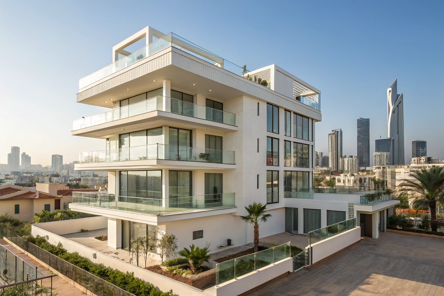 Immeuble résidentiel neuf au Maroc avec architecture moderne.