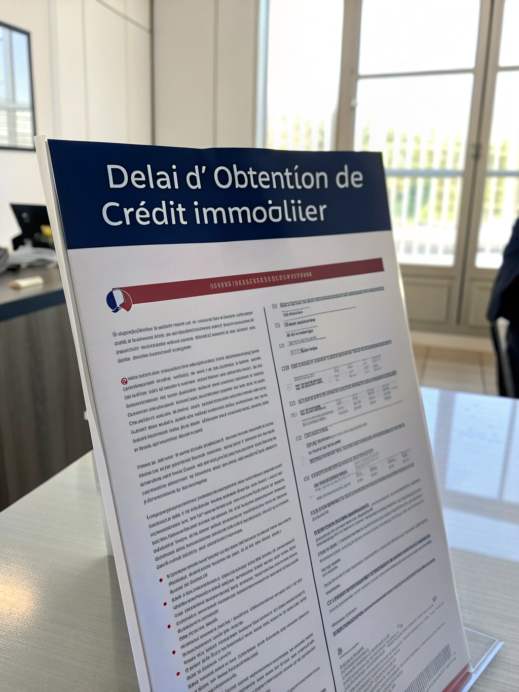 délai obtention crédit immobilier